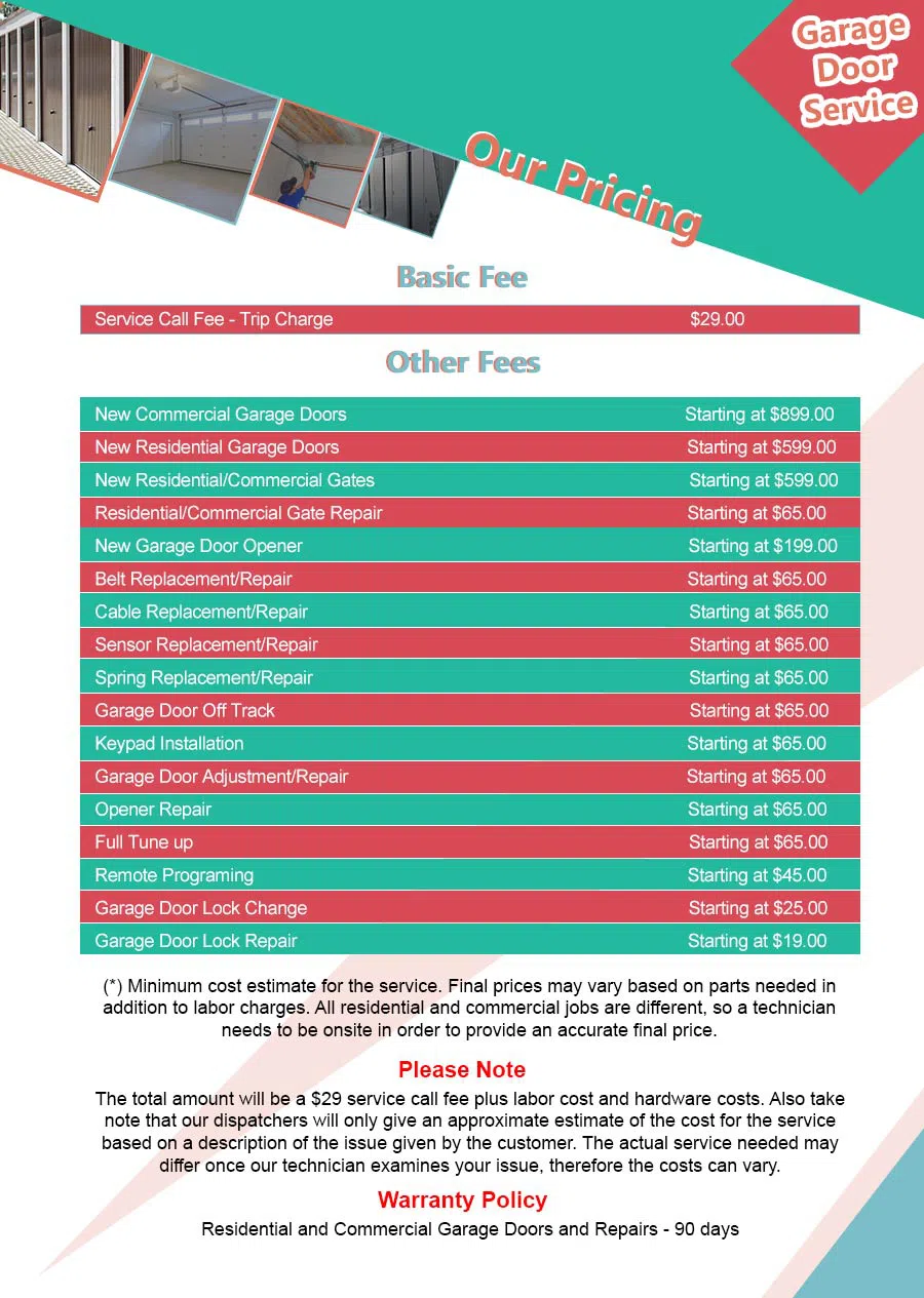 Central Garage Door Service Federal Way, WA 206-429-7519